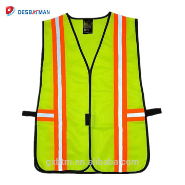 Wholesale Günstige ANSI Warnschutz Warnweste Orange Hallo Vis Workwear Jacke Weste mit Elastische